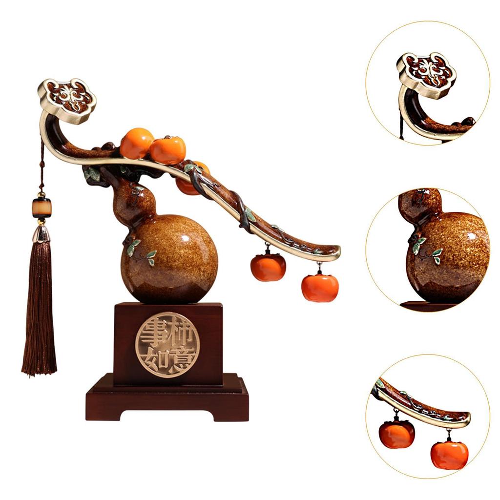 Статуэтка из смолы «Хурма» для счастливой жизни, скульптура для подарков, подарочный шкаф, украшение по фен-шуй