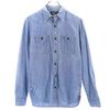 RRL One Star Long Sleeve Chambray Shirt XS RALPH LAUREN Chin Strap Men's Used