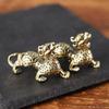 1Pc Statue Figurine Wealth Brass Decor Prosperity Chinese Style Ornament Qilin Dragon Luck Animal Fengshui Vintage