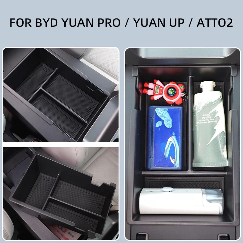 For BYD Yuan Pro Yuan UP EV 2025 2025 Armrest Box Storage Tray Plate Console Holder Container Stowing Organizer Accessories