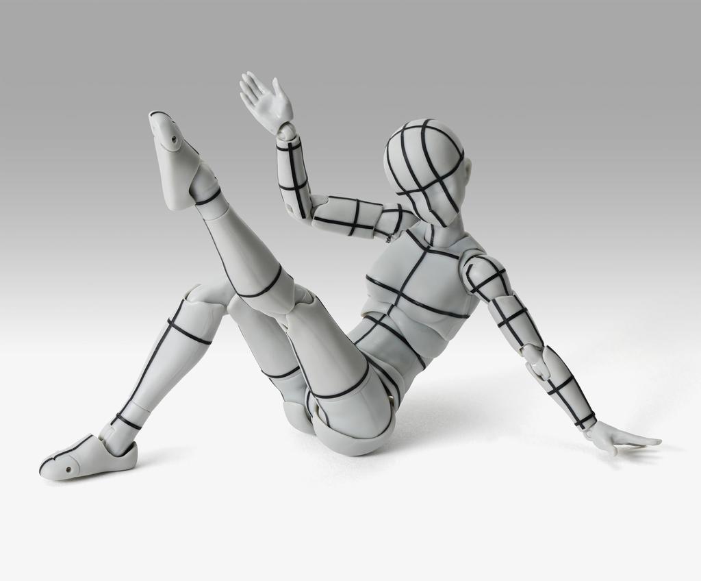 TAMASHII NATIONS Edition цветная 135 мм окрашенная подвижная фигурка SHFiguarts Body-chan -Спорт- -Проволочный каркас- (Серая версия.) приблизительно. ПВХ и АБС
