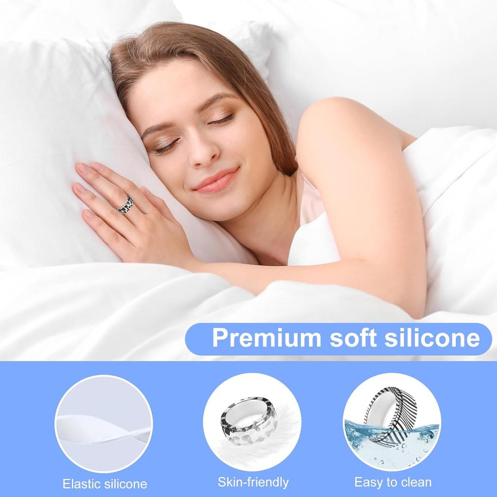 6 шт. Защитное кольцо Smart Ring, совместимое с Oura Ring Gen 3 / Samsung Galaxy Ring, Силиконовое кольцо-чехол для тренировок, Модные узоры -