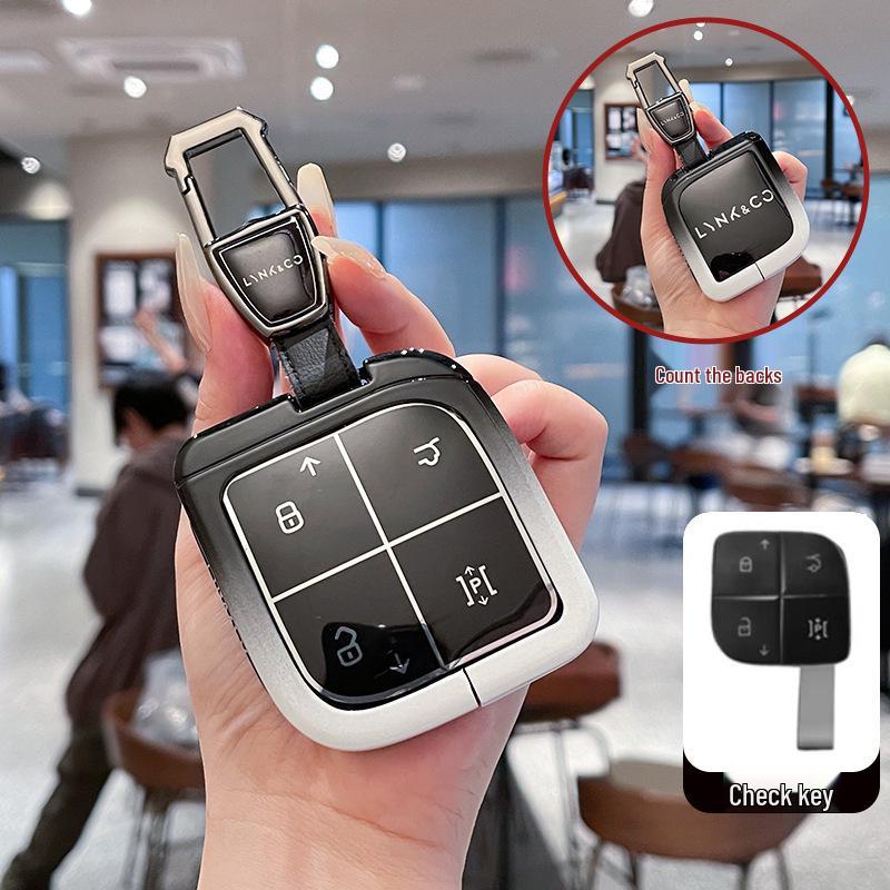 Чехол для ключа Lynk & Co 08: Премиальная металлическая пряжка Автоаксессуар для электромобилей