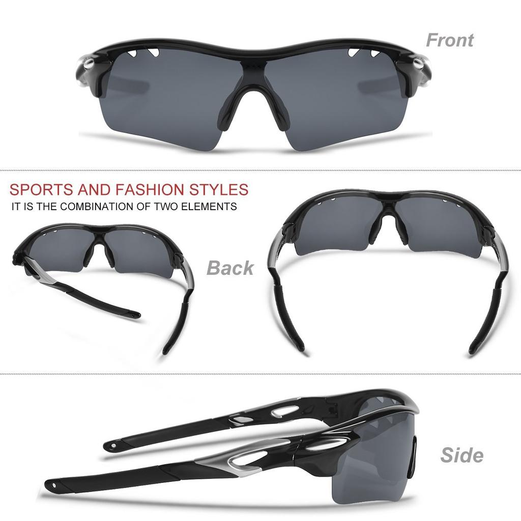 Спортивные поляризованные солнцезащитные очки UV400 UV Ultra 5 со сменными полными поляризованными линзами [VILISUN] Солнцезащитные очки, линзы, защита, легкие, линзы, набор,