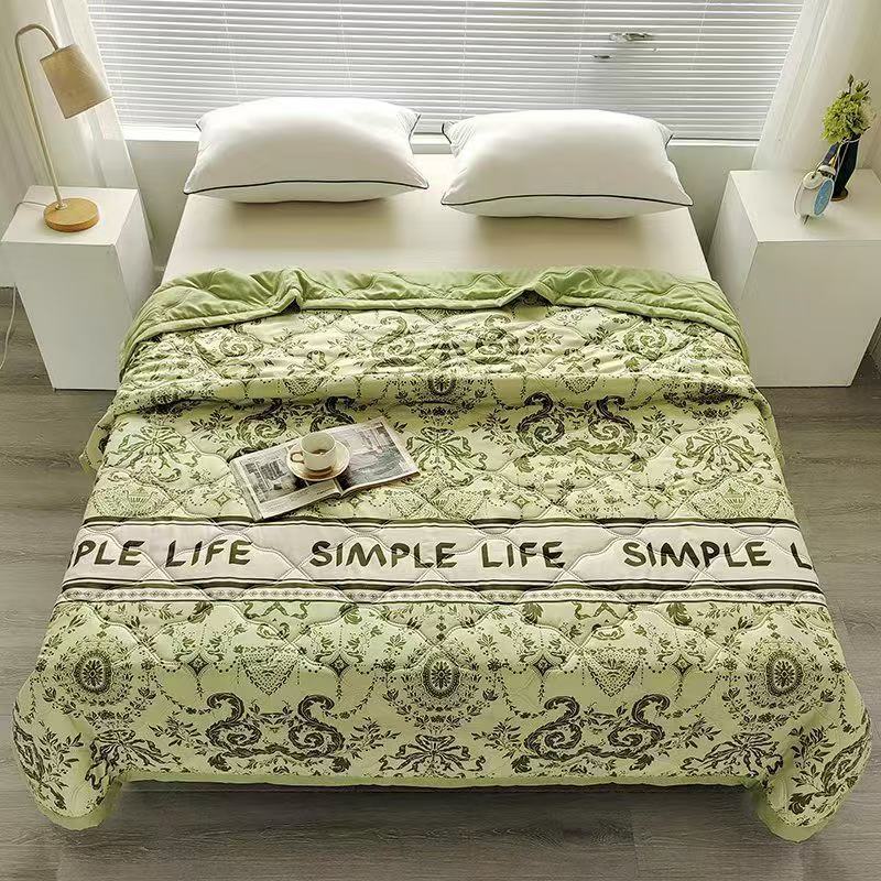 Летнее тонкое одеяло, новое одеяло для кондиционера, подарок, приятный к коже стиранный хлопок, летнее прохладное одеяло