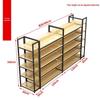 Multilayer Double-Sided Display Rack for Snacks, Drinks & Stationery