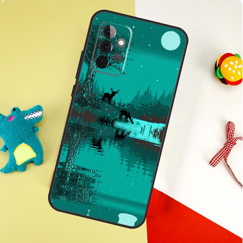 Art Pixel Aesthetic For Samsung Galaxy A54 A34 A14 A55 A35 A15 A53 A33 A13 A05 A06 A16 A22 A32 A52 Phone Case