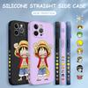 Popular Anime Luffy Phone Case for Xiaomi Redmi POCO Mi 11 Lite 5G Note10 Pro Soft Full Protection Square Liquid Silicone Cellphone Back Cover