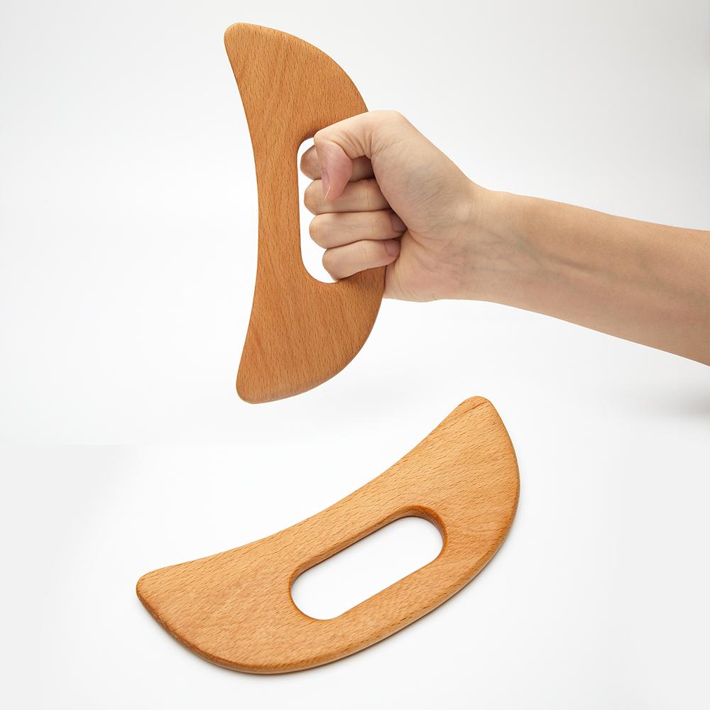 Деревянный массажер для терапии Быстрый антицеллюлитный инструмент Гуа Ша Массажер для глубокой релаксации тканей для тела Ролик для мадеротерапии Красота Здоровье