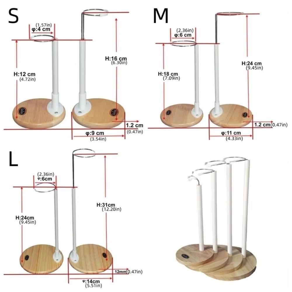 Wooden Base Doll Stands Adjustable Action Figure Stand New Doll Display Holder  Organizer Bracket