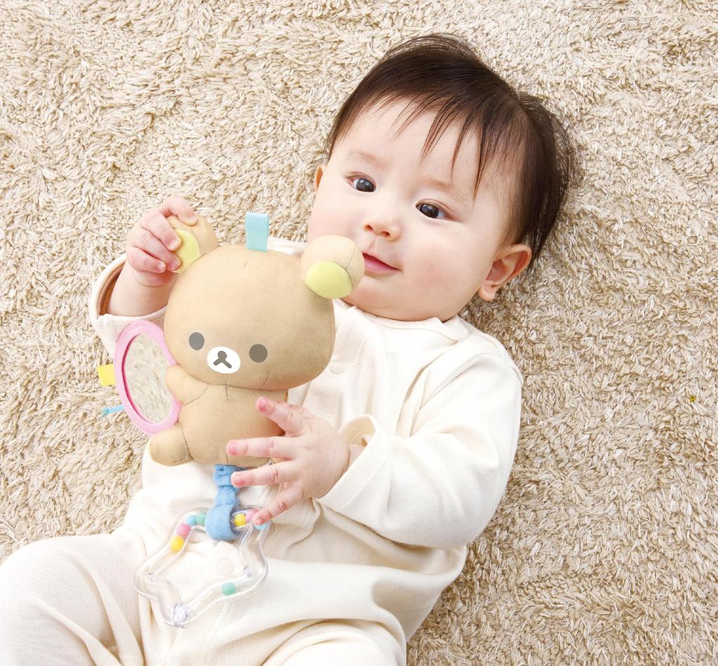 AGATSUMA Игрушка-погремушка Рилаккума для малышей (Возраст 3+)