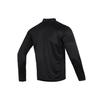 Nike Solid Color Logo Half-Zip Stand Collar Long Sleeve Fitness T-Shirt Men Tops Black FQ2495-010