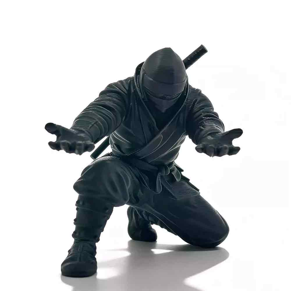 3d Printed Black Cool Ninja Pen Holder for Home Decor Decorative Figurines Desk Accessories Novelty Gift