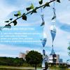 3D Spiral Wind Spinner Bird Scare Decoration Outdoor Garden Yard Farm Hanging Stainless Steel Wind Chime Bird Deterrent Device Ornament