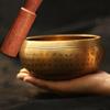Tibetan Singing Bowl Set - Handcrafted Meditation Bowl for Yoga, Sound Healing, Chakra Balancing, and Mindfulness Practice - Includes Mallet