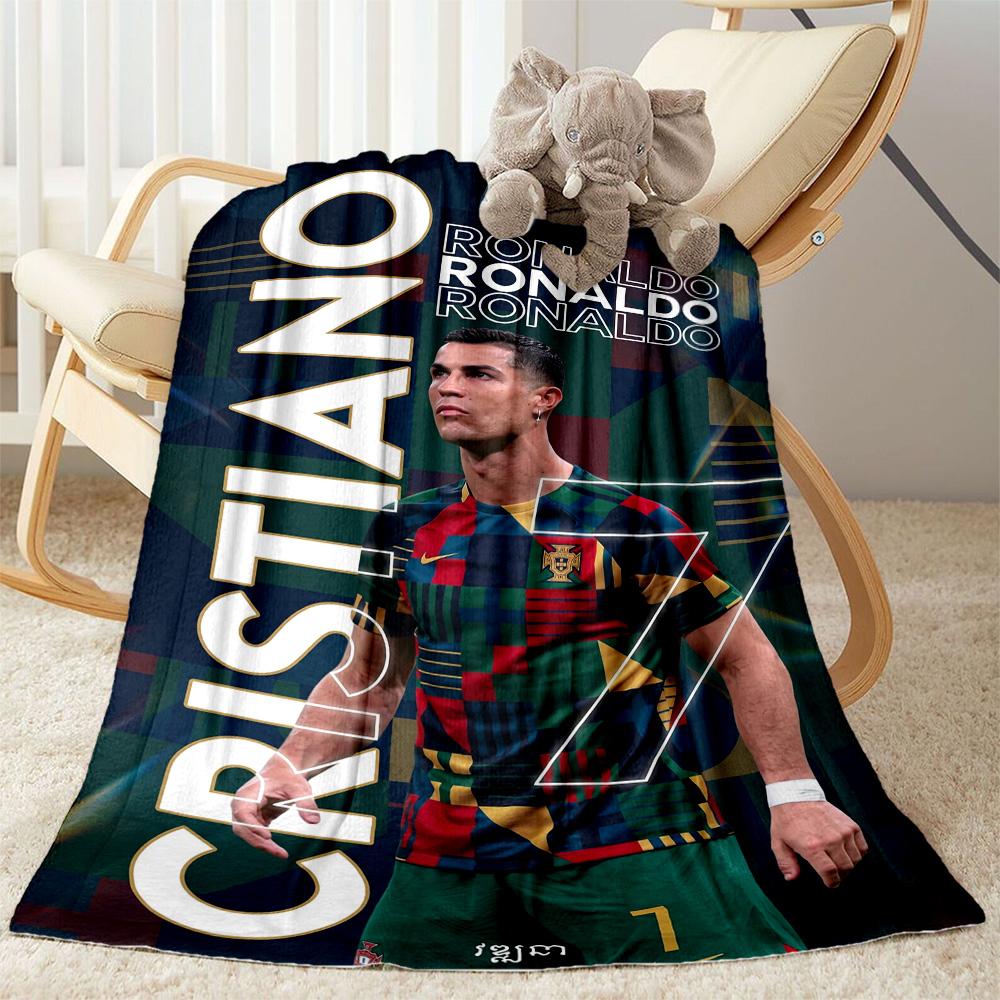 Cristiano Ronaldo 36 Blanket Ultra-Soft Great for Chair Office Chair Picnics All-Season Use Playful Design Birthday Christmas Gift Blanket