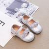Girls princess shoes 2025 new summer baby girl white small leather shoes with skirt soft sole children's single shoes spring and summer