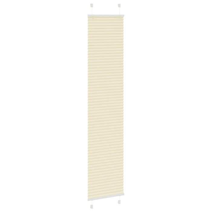 VidaXL Store Plissé Crème 45x200 Cm Largeur Du Tissu 44,4 Cm Polyester, Window Pleated Blind, Accordion Blind, Blind 4015302