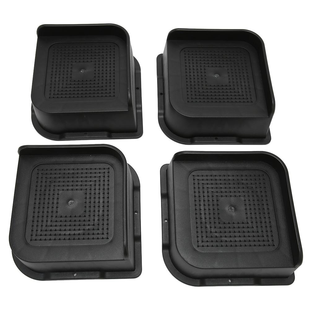 4PCS Bed Risers ABS L Shape Anti Slip Chair Leg Extra Lifts Furniture Riser Stand Blocks for Desk
