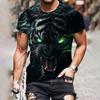 2025 уличная одежда с 3D-принтом властный тигр персонализированная дышащая свободная с короткими рукавами повседневная футболка для мужчин