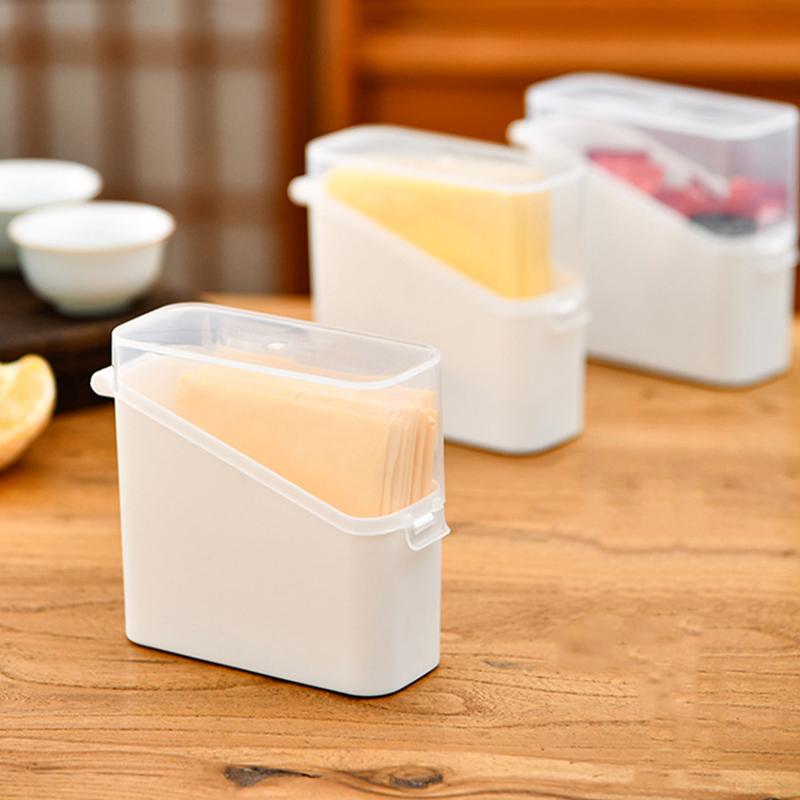 Cheese Keeper Case Airtight Food Storage Container With Lid Large Capacity Slice Cheese Holder Frige Odor Transparent Organizer