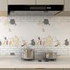 Oil-Proof Sticker, Small Cat Design, 60*300cm, Kitchen Decal, Waterproof And Oil-Resistant, Self-Adhesive, Heat-Resistant Countertop Protective Film