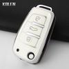 TPU Car Key Case Cover Shell Fob for  C5 C6 R8 A1 A3 A4 A5 A6 A7 Q3 Q5 Q7 S6 B6 B7 B8 8P 8V 8L TT RS RS3 S3 Sline Keychain
