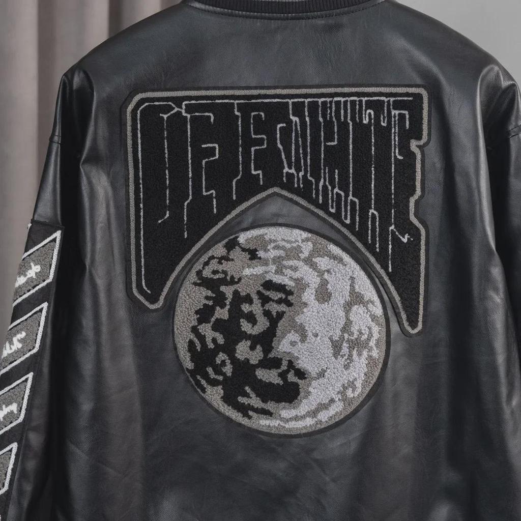 Бейсбольная куртка Moon Letter унисекс 2024 года весна/осень