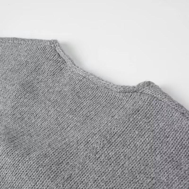 2024 Spring High-End European & American Style Sequin Bow Knit Sweater