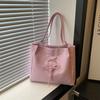Underarm Handbag Large Capacity Personality Fashion Simple 2025 New Sweet Bow Commuter Shoulder Tote Bag