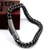 Мужской браслет с толстой цепочкой в стиле ретро-панк из нержавеющей стали, индивидуальное украшение на запястье для отпуска, работы, повседневной носки, подарка на годовщину, день рождения, браслет