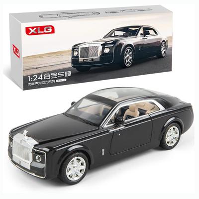 Изысканная модель автомобиля 1/24 Sweptail, игрушечная машинка из цинкового сплава с инерционным механизмом, звуком и светом для детей, подарок для мальчиков и девочек.
