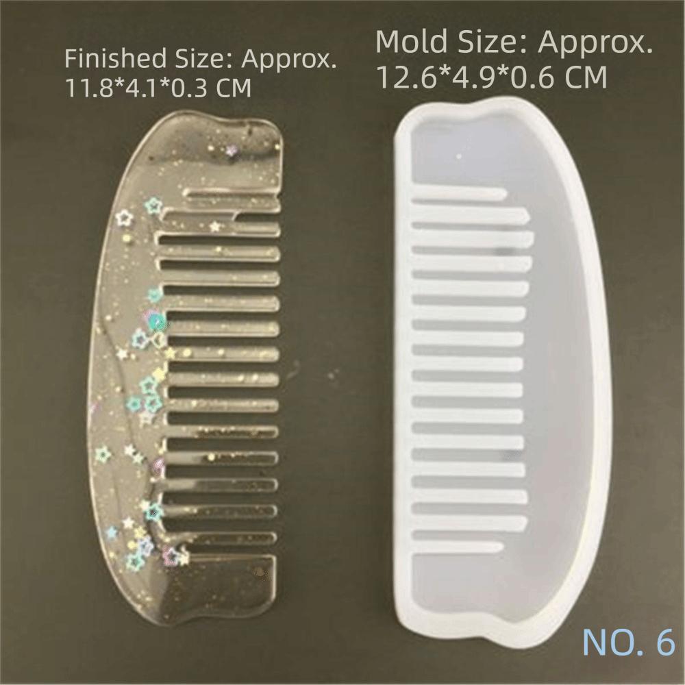 Silicone Comb Mold DIY Craft Epoxy Resin Mould Hair Comb Resin Mold DIY Jewelry Craft Supplies