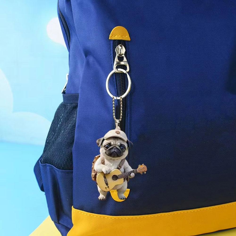 Мотоцикл Кот Акриловые подвесные украшения Рождественская елка Машина 2D Плоский езда Котенок подвесные украшения Мультфильм Животное Подвеска