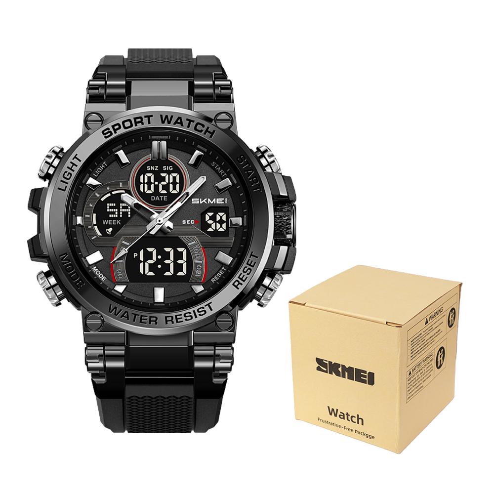 SKMEI 2500 Cool Digital Watches For Men 5Bar Electronic Men's Watch Sport Military Clock Week Date Alarm Outdoor Streetwear