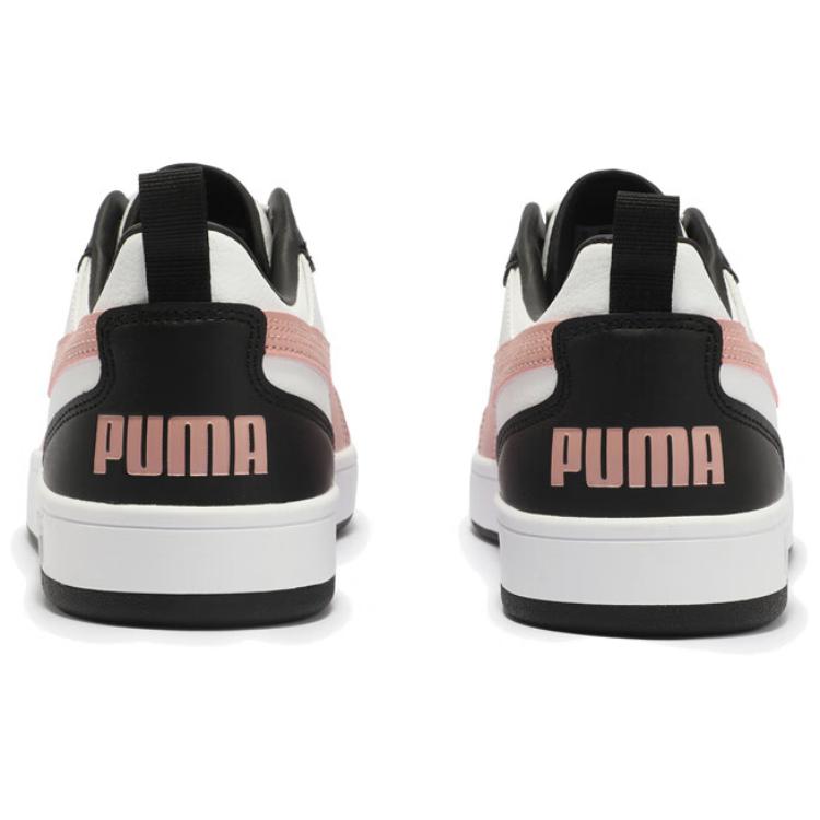 Puma Dribble Удобные Универсальные Прочные Низкие Повседневные Кроссовки Унисекс Повседневная Обувь Белый Розовый 400326-01