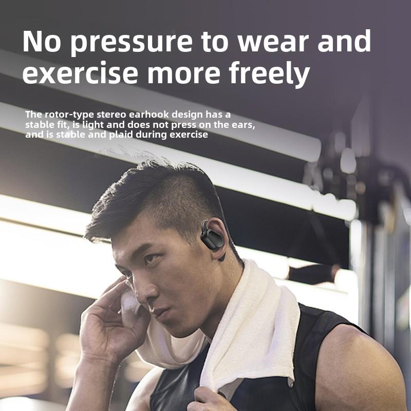 Bluetooth-гарнитура Earless, беспроводная, с костной проводимостью, спортивная, подвесная, сверхдлинная, для бега на выносливость, высокое качество звука для мужчин и женщин