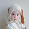 Long Eared Rabbit Baby Plush Beanie Winter Infant Ear Protection Hat 5-36 Months Toddler Headgear Bonnet Warm Kids Pullover Cap