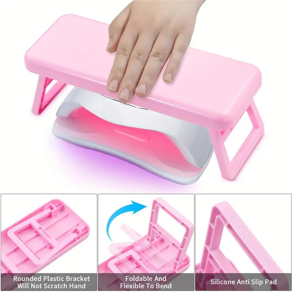 Подушка для ногтевого дизайна, складная подставка для ногтей, подлокотник для мастера маникюра, подставка для рук, держатель для расслабления запястья, подставка для ногтя