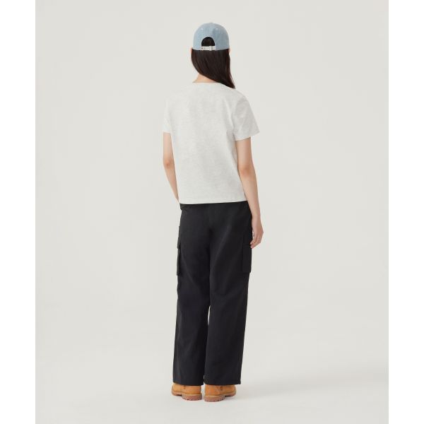 Covernat Ss26 Casual Logo Embroidered Short Sleeve Loose Fashion Breathable Comfortable Skin-Friendly Summer T-Shirt Women T-Shirt CO2602ST87WH