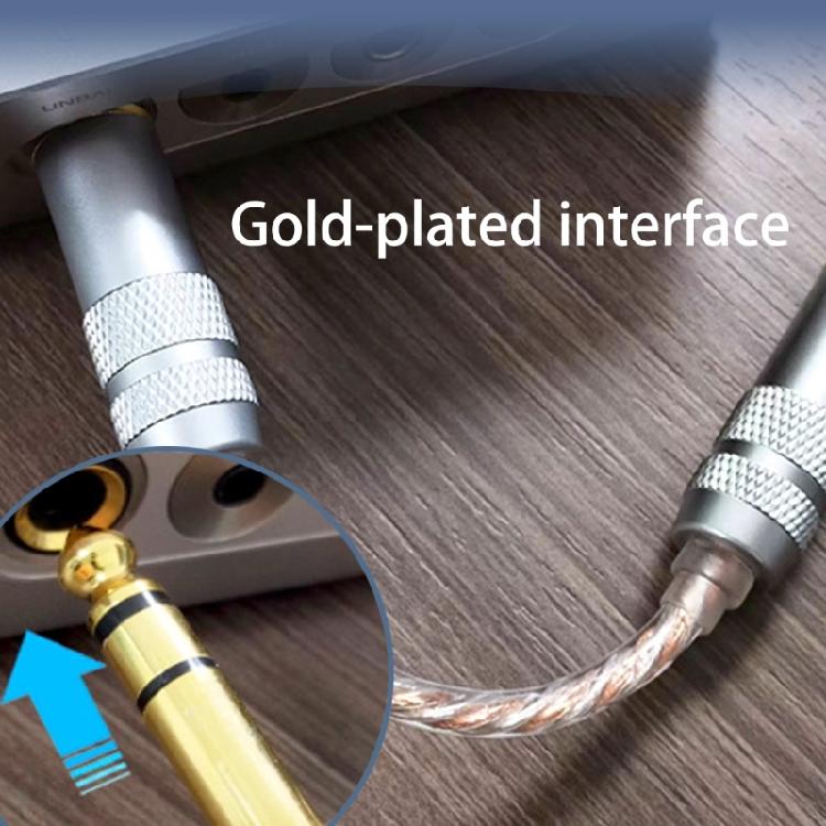 Professional 6.35mm to 4.4mm Balanced Adapter Cable Male to Female Connection Line for Portable Use with HiFi Gear