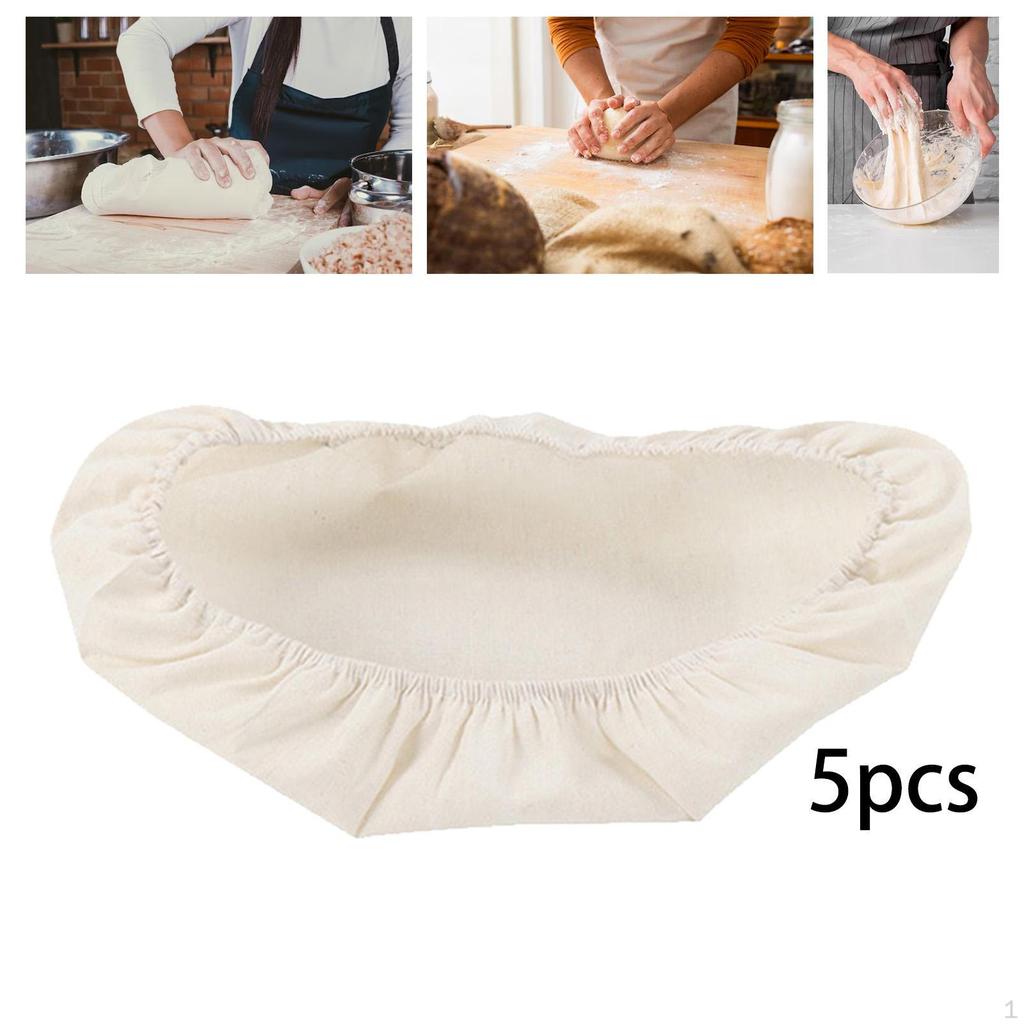 5 шт. Крышка для корзины для выпечки теста, салфетка для хлеба, настольная, легкоочищаемая, ферментированная