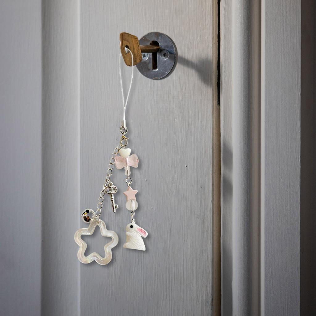 Подвеска-бусина «Звездный кролик» Милая цепочка для телефона Ремешок Подвески Украшение Брелок Шнурок Маленький подарок для женщин девушек