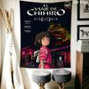 Samurai Cat Legend Chihiro Tapestry Fashion Print Wallmounted Background Wall Hanging Cloth Wall Covering Decoration Christmas Gift
