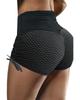 Azura Exchange Черные шорты с завязками по бокам, антицеллюлитные, с высокой талией, утягивающие ягодицы