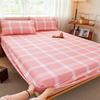 Толстые старые грубые тканые простыни с простыми полосками, подходят для домашнего использования, для двух человек, машинная стирка, простыни для студенческого общежития