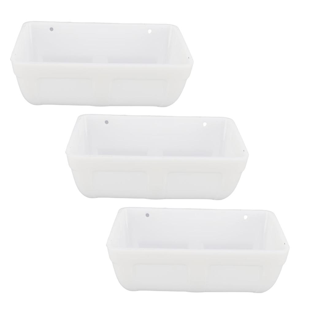 Hanging Poultry Feeder Large Capacity Space Saving Plastic Hanging Chicken Feeder Trough for Farm