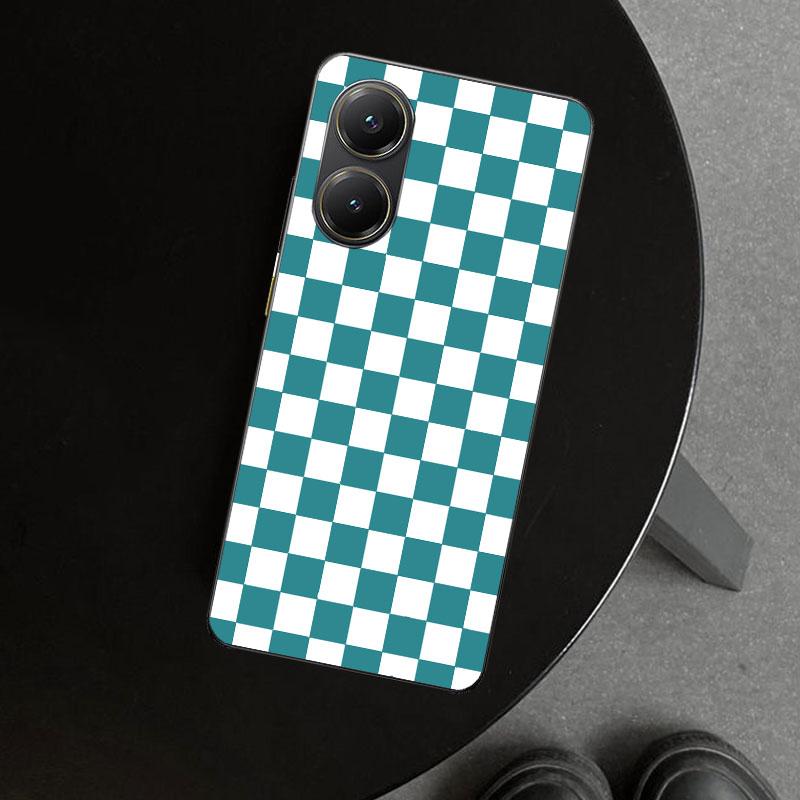 Ретро Классическая Шахматная Доска Сетка Чехол для Телефона для Xiaomi Poco X6 X5 X7 Pro F7 Ultra Redmi 15C 15 13C 13 12C 12 10C 10 10A 9C 9