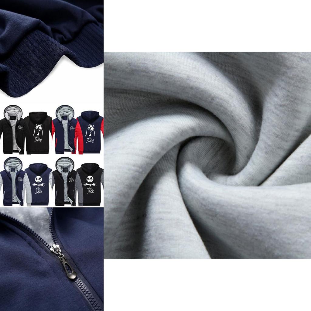 Премиальное качество Кошмар перед Рождеством Салли Джек Утепленное худи Толстовка Пальто для максимального комфорта