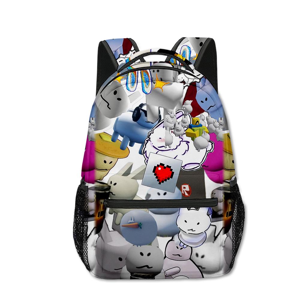 Cartoon Kpop Youthful Harajuku School Bags Unisex Gubby Plush Travel Bags 3D Print Oxford Waterproof Notebook Shoulder Backpacks